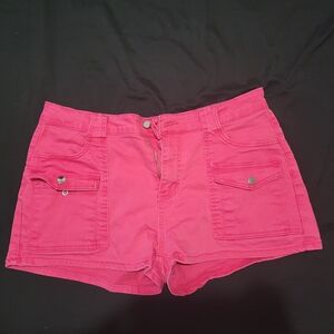 Women's Pink Casual Shorts
